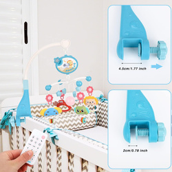 DZIECIĘCA KARUZELA DO ŁÓŻECZKA KARUZELKA Z PROJEKTOR LED POZYTYWKA NA PILOT