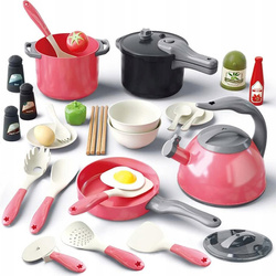 ZESTAW KUCHENNY DLA DZIECI NACZYNIA DO ZABAWY KUCHNIA ZABAWKA GARNKI CZAJNI
