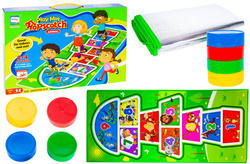 SPORTOWA GRA W KLASY DUŻA MATA DO SKAKANIA Z KRĄŻKI DLA DZIECI ZABAWA RUCH