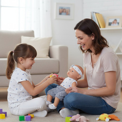 LALKA BOBAS CHŁOPCZYK 42 CM REALISTYCZNY STRÓJ SPORTOWY BUTELKA SMOCZEK