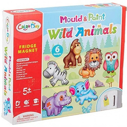 Zrób magnes na lodówkę Zestaw ZWIERZĘTA Safari 