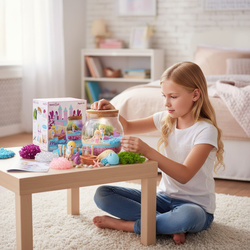 Magiczna Kula Terrarium Świecąca LED Z Syrenką Eksperymenty Zestaw + Pilot