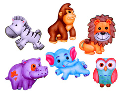 Zrób magnes na lodówkę Zestaw ZWIERZĘTA Safari 