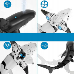 REKIN STEROWANY PŁYWAJĄCY ZABAWKA RYBA NA PILOT DO WODY BASENU Z LED 2.4GHZ