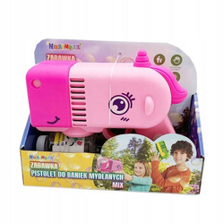 ROZOWY Pistolet JEDNOROZEC do Robienia Baniek NA BAŃKI MYDLANE AUTOMAT PŁYN