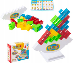 Układanka tetris balansujące klocki TOWER DLA DZIECI WIEŻA 3D gra LOGICZNA
