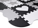 BEZPIECZNA MATA Puzzle piankowe kontrastowa mata kształty ZA4782
