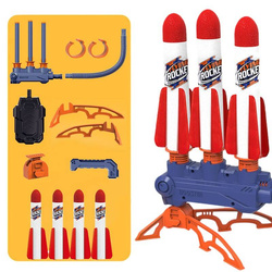 WYRZUTNIA PISTOLET rakiet piankowych z POMPKA ZESTAW 2w1 Zabawka DLA DZIECI