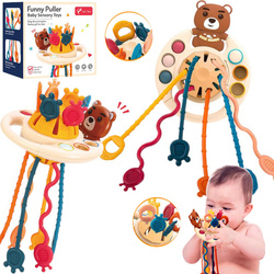 Zabawka Sensoryczna Ośmiornica Pop It MONTESSORI Gryzak dla NIEMOWLĄT MIŚ