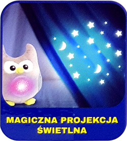 MIŚ Projektor SOWA kołysanki POZYTYWKA USYPIACZ PL