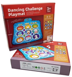 MATA MUZYCZNA DO TAŃCZENIA ZWIERZĘTA ZABAWKA TANECZNA DLA DZIECI GRA