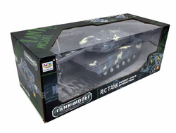 CZOŁG ZDALNIE STEROWANY NA PILOTA ZABAWKA DLA DZIECI MILITARNA LED STRZELA