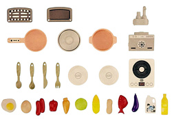 ZESTAW KUCHENNY DLA DZIECI KUCHNIA Z AKCESORIAMI GARNKI ZABAWKA DO ZABAWY