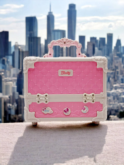 Kuferek kosmetyków Zestaw do malowania makijażu i paznokci dla dzieci