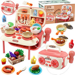 ZESTAW kuchenny KUCHNIA W WALIZCE RADIO zabawka do pokoju dla dzieci 2w1