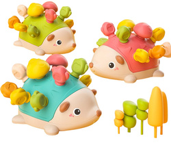 SORTER EDUKACYJNY JEŻ MONTESSORI UKŁADANKA JEŻYK KOLOROWY GRA ZRĘCZNOŚCIOWA