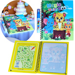 KSIĄŻECZKA WODNA KOLOROWANKA MALOWANKA Z PISAKIEM WODNYM NA WODĘ MALOWANIA