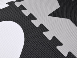 BEZPIECZNA MATA Puzzle piankowe kontrastowa mata kształty ZA4782