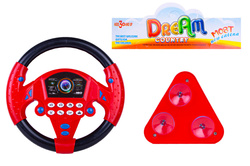 KIEROWNICA NA PRZYSSAWKI Czerwona F1 Z DŹWIĘKIEM SYMULATOR Dźwięki Jazdy