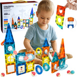 KLOCKI KONSTRUKCYJNE MAGNETYCZNE ZESTAW KLOCKÓW MAGNETYCZNYCH TOR DLA KULEK