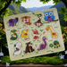 Drewniana Tablica Edukacyjna Zwierzęta Puzzle drewniane układanka SOWA ZÓŁW