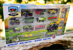 Ciągnik Traktor MASZYNY ROLNICZE Zestaw farmer