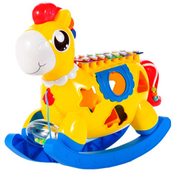 KONIK INTERAKTYWNY SORTER CYMBAŁKI ŚWIATŁO DŹWIĘK