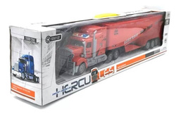 CIĘŻARÓWKA TIR ZDALNIE STEROWANY DUŻE AUTO DOSTAWCZE Z NACZEPĄ I KIEROWNICĄ