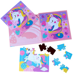 MAGNETYCZNA UKŁADANKA JEDNOROŻEC KSIĄŻECZKA PUZZLE MAGNETYCZNE ZABAWKA