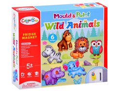 Zrób magnes na lodówkę Zestaw ZWIERZĘTA Safari 