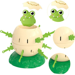 WYSKAKUJĄCA SKACZĄCA ŻABA GRA BECZKA JAJKO Z ŻABKĄ DLA DZIECI NA PREZENT