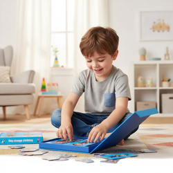 UKŁADANKA MAGNETYCZNA PUZZLE KREATYWNE UBIERANIE CHŁOPAKA ZAWODY UBIERANKA