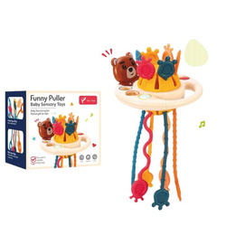 Zabawka Sensoryczna Ośmiornica Pop It MONTESSORI Gryzak dla NIEMOWLĄT MIŚ