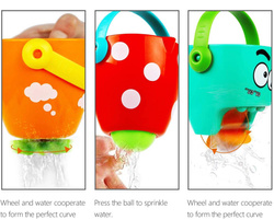 Zestaw KUBECZKI PRZELEWOWE WIADERECZKA do kapieli wody wanny zabawy na plaż