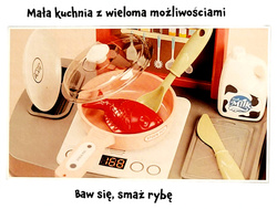 KUCHNIA ZABAWKA DLA DZIECI Z AKCESORIAMI AGD I KRANEM WODA NA BATERIE 28el.