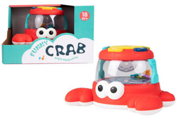 Krab do raczkowania Z DŹWIĘKIEM I ŚWIATŁEM LED zabawka dla dzieci Pełzający