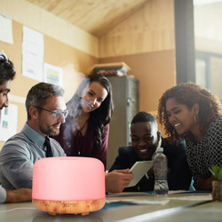 NAWILŻACZ POWIETRZA LAMPKA NOCNA ZAPACHOWY DYFUZOR AROMATERAPIA RGB + PILOT