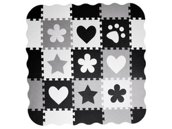 BEZPIECZNA MATA Puzzle piankowe kontrastowa mata kształty ZA4782