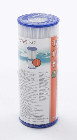 2x Filtr do Basenu Filtr do Pompy Basenowej Filtry do Basenu BESTWAY Typ II