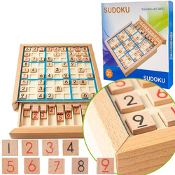 Drewniane Sudoku Zestaw Do Gry Gra Drewno Łamigłówka Dla Dzieci i Dorosłych