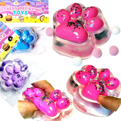 DUŻY GNIOTEK KOCIA ŁAPKA ŁAPA ANTYSTRESOWA KOTKA SQUISHY MOCHI 7CM KOTEK