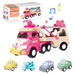 Ciężarówka LAWETA z autkami Zestaw TIR AUTKA zabawka dla dziewczynki dzieci