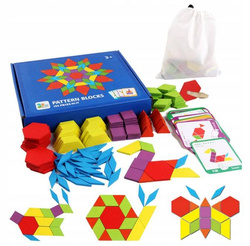 PUZZLE GEOMETRYCZNE KSZTAŁTY UKŁADANKA KLOCKI ZABAWKI DO NAUKI DLA DZIECI