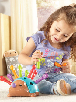 JEŻYK EDUKACYJNY SORTER Z KOLCAMI ZABAWKA EDUKACYJNA DLA DZIECI MALUCHÓW