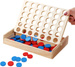 Drewniana Gra Line Up 4 W Linii Rzędzie Logiczna Układanka Ułóż Kolory Duża