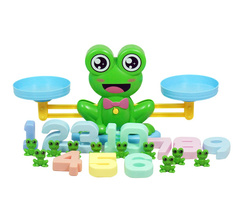 GRA EDUKACYJNA WAGA SZALKOWA ŻABA ŻABKI I KARTY NAUKA LICZENIA PRZEZ ZABAWĘ
