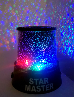 LAMPKA NOCNA MASTER PROJEKTOR GWIAZD LAMPA NA BATERIE DO POKOJU DLA DZIECI