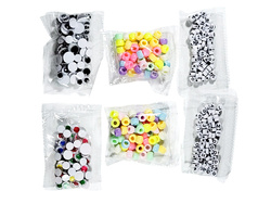 ZESTAW KREATYWNY 1200 el ZABAWKA EDUKACYJNA DLA DZIECI LITERY PIÓRA OCZY XL