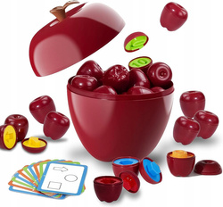 UKŁADANKA SENSORYCZNA DO NAUKI KSZTAŁTÓW LICZENIA W KSZTAŁCIE JABŁKA