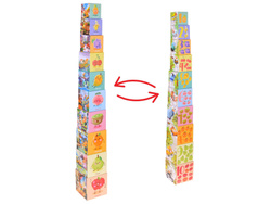 Edukacyjne puzzle sześcienne dla dzieci - kreatywna układanka 10szt. ZA5868